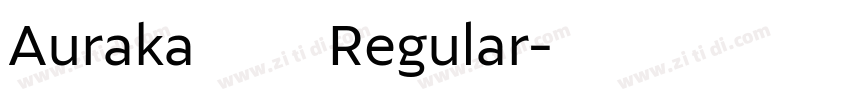 Auraka點陣宋 Regular字体转换